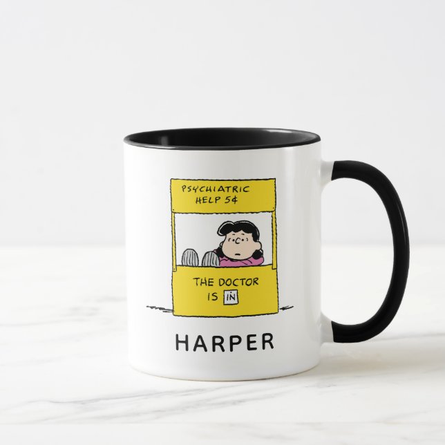 Mug Peanuts | Lucy & le docteur est là (Droite)
