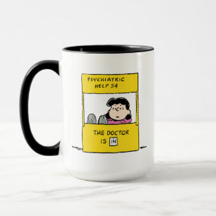 Mug Peanuts   Lucy & the Doctor Is In