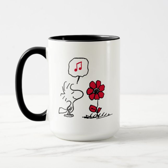 Mug PEANUTS | Motif rouge et noir (Gauche)
