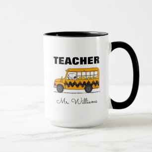 Mug Peanuts   Snoopy Bus Driver Teacher