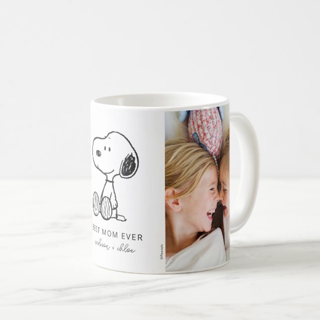 Mug PEANUTS | Snoopy - Meilleure maman jamais - Photo (Devant droit)