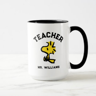 Mug Peanuts   Woodstock Looking Ahead Teacher