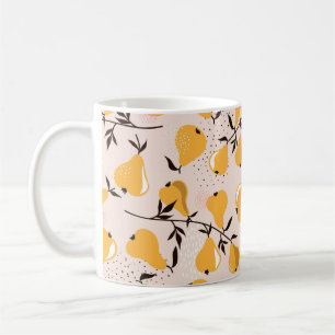 Mug Pear sans couture motif arrière - plan. Ilu tiré à
