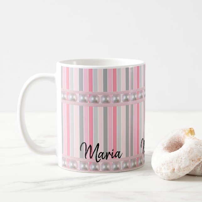 Mug Pearl Pink Pastel (Avec donut)