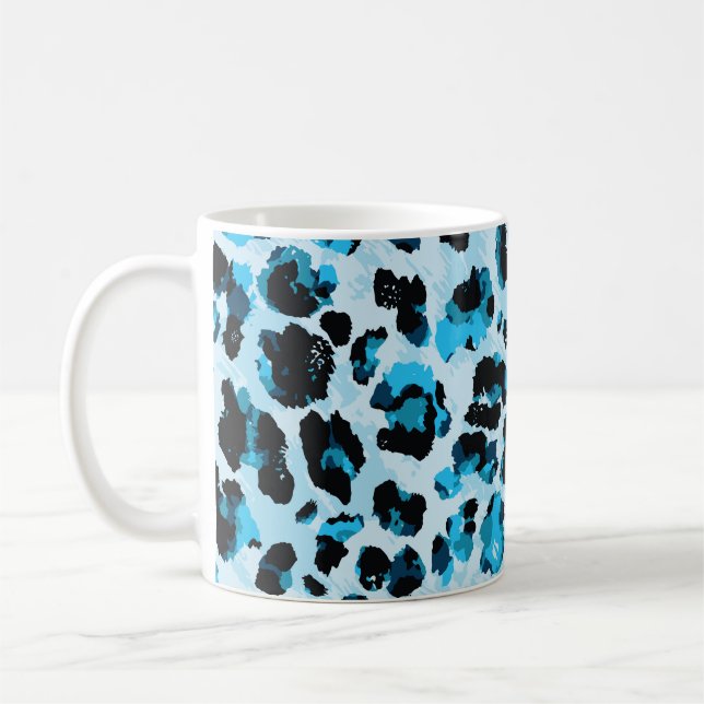 Mug Peau de Cheetah léopard : Aquarelle teinture Vinta (Gauche)