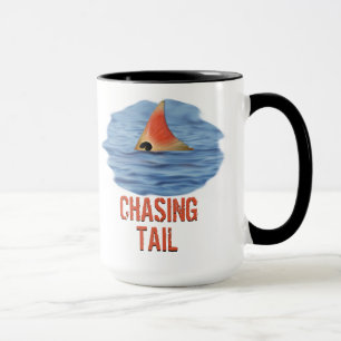 Mug Pêche à la Carpe Rouge en Traînant la Queue