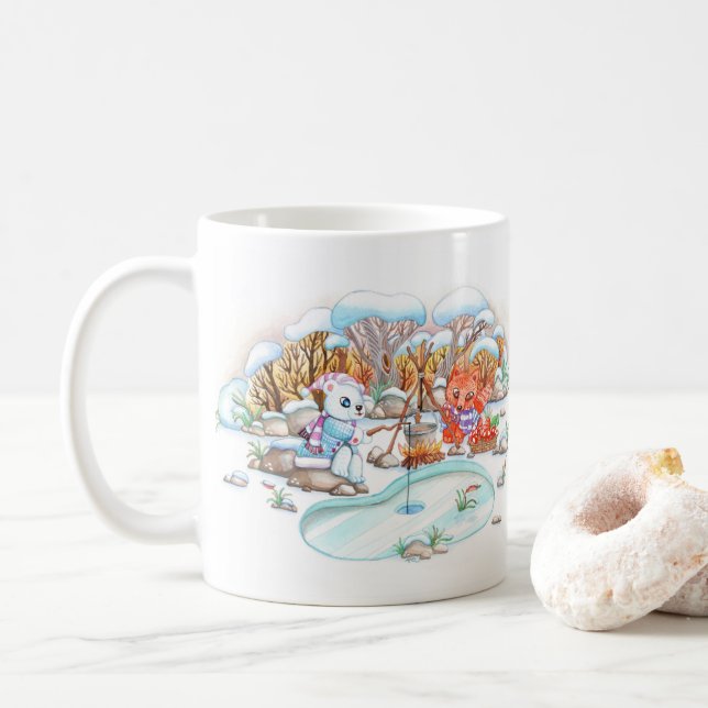 Mug Pêche à la glace (Avec donut)