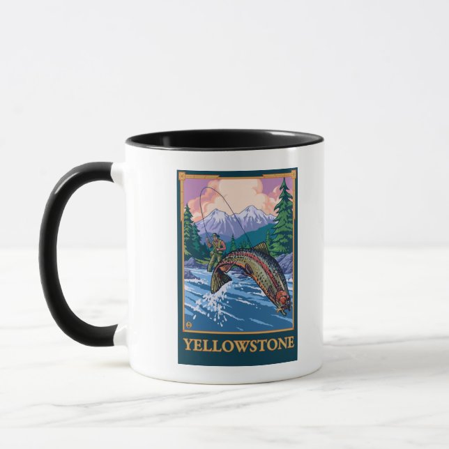 Mug Pêche à la mouche - Parc national de Yellowstone (Gauche)