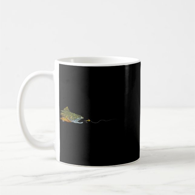 Mug Pêche à la mouche truite brune mouche sèche nouage (Gauche)