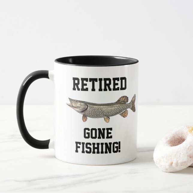Mug Pêche à la retraite Northern Pike Sports (Avec donut)
