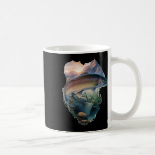 Mug Pêche à la truite Montagnes Nature Pêcheur
