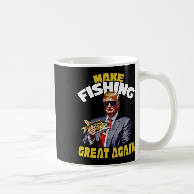 Mug Pêche à la truite Rendre la pêche plus belle Trump (Droite)