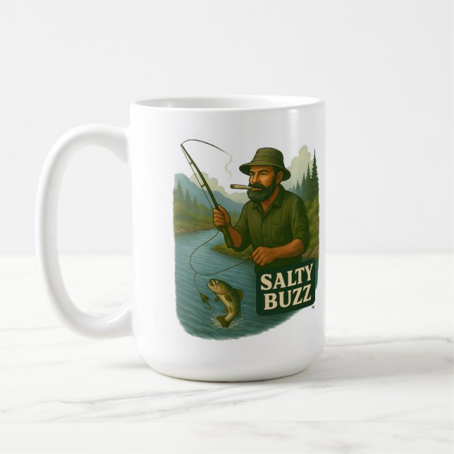 Mug Pêche à la truite Salée Buzz (Gauche)