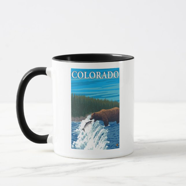 Mug Pêche à l'oursColorado (Gauche)