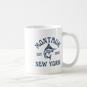Mug Pêche à Montauk New York Marlin Voyage Poisson Pla