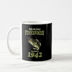 Mug Pêche Amusante 80ème Anniversaire Pêcheurs sont né