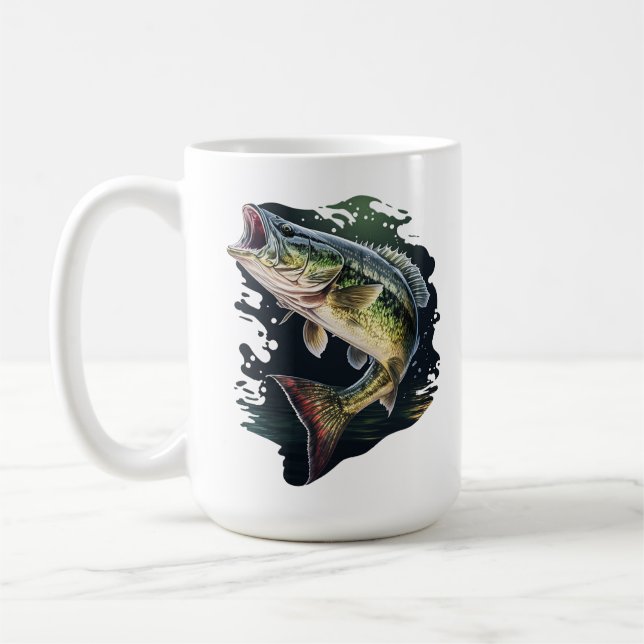Mug Pêche au bar à grande bouche (Gauche)