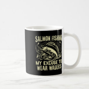 Mug Pêche au saumon Mon excuse pour porter des bottine