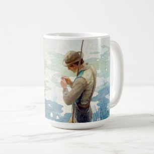 Mug Pêche au Thoreau à Walden Pond par N. C. Wyeth