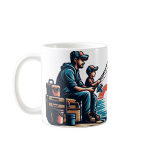 Pêche avec papa - Desig de la Fête du Père Vintage