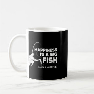 Mug Pêche Bonheur Vintage Est Un Gros Poisson Et Un Té