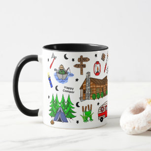 Mug Pêche, Camping, Midwest Theme