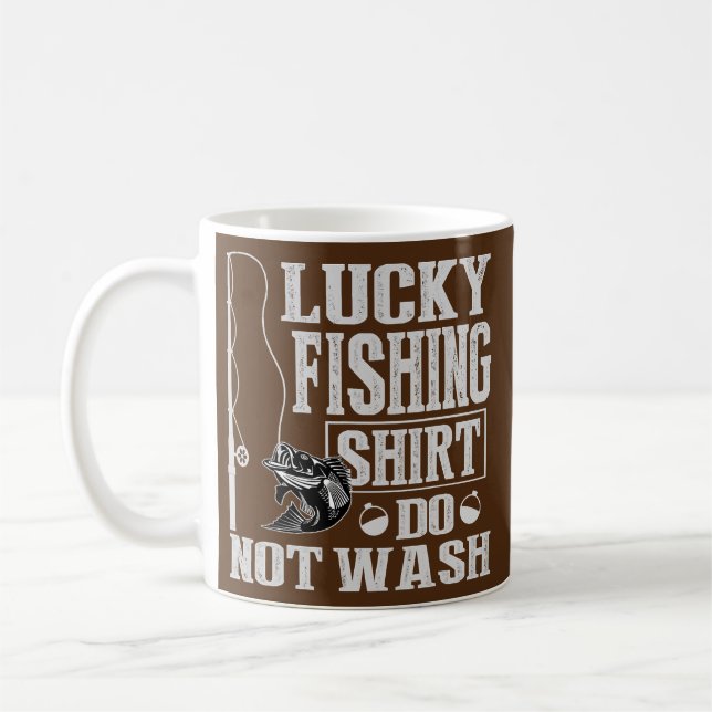 Mug Pêche Chanceuse Ne Pas Laver  (Gauche)