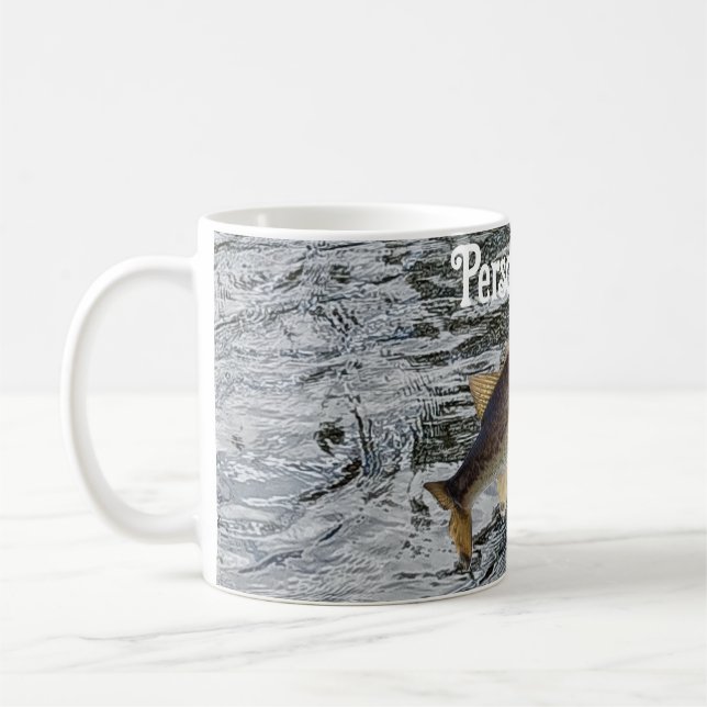 Mug Pêche de basse de saut personnalisable (Gauche)