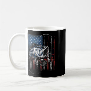 Mug Pêche Drapeau Américain Vintage Usa B Cadeau Pêche