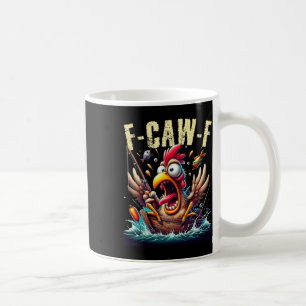 Mug Pêche F-caw-f cri de poulet drôle humour 