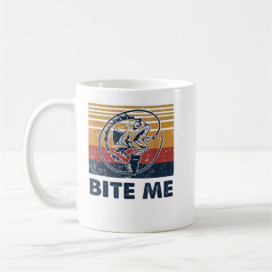 Mug Pêche Hotte Bite Me Bass Catfish Pike Pêcheur F