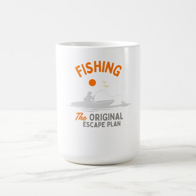Mug Pêche : Le Plan d'Évasion Originel (Centre)