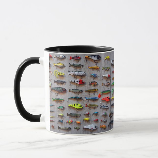 Mug Pêche Lures Cadeaux pour pêcheurs est parti pêche (Gauche)