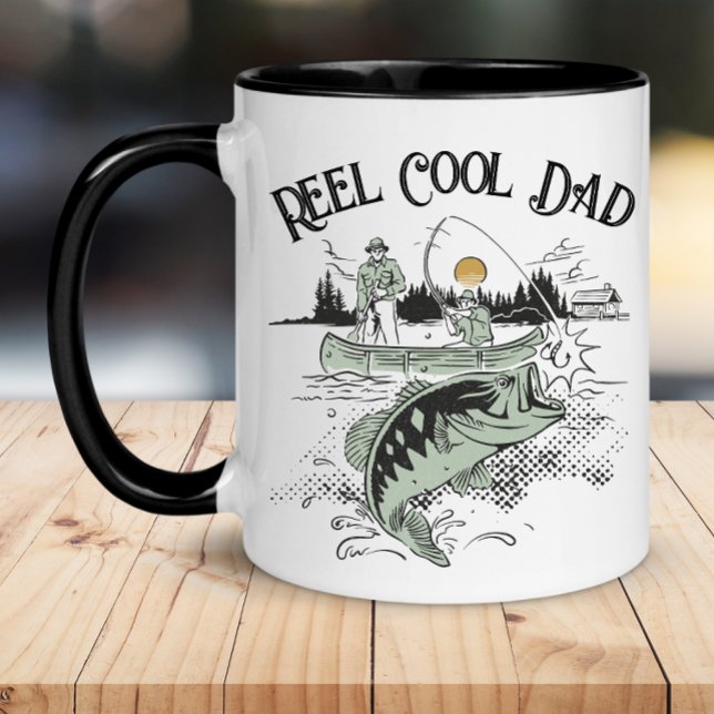 Mug Pêche Papa Super Cool (Reel Cool Dad Father's Day Mug)
