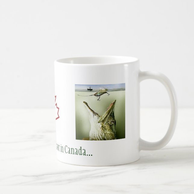 Mug Pêche pour Pike du nord au Canada (Droite)