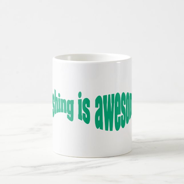 Mug Pêche typographie Musique (Centre)