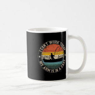 Mug Pêche Vintage Je Ne Peux Pas Travailler Aujourd'hu