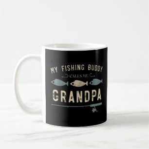 Mug Pêche vintage Mon Époux De Pêche M'Appelle Grand-P