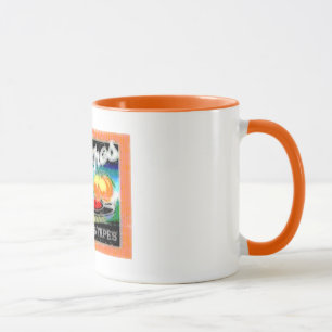 Mug Pêches abstraites