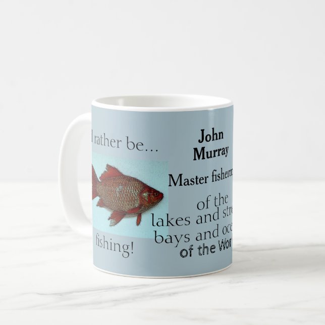 Mug Pêcheur amateur plein d'humour (Devant gauche)