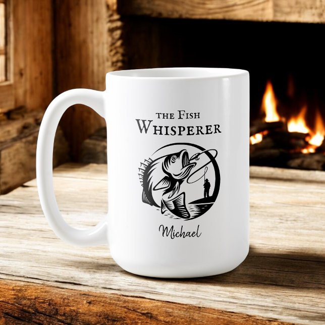 Mug Pêcheur amusant de Whisper de poisson avec n'impor (Créateur téléchargé)