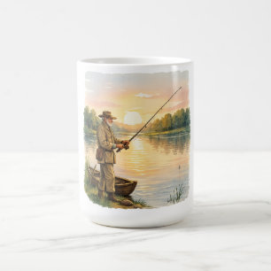 Mug Pêcheur au coucher du soleil par cadeau d'art vint