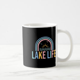 Mug Pêcheur de la vie lacustre Rétro Groovy Pêche Amou
