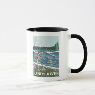 Mug Pêcheur de mouches - Sandy River, Oregon
