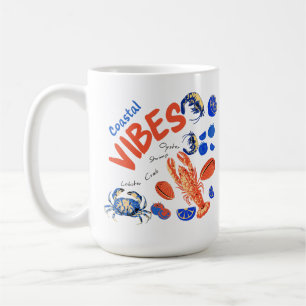 Mug Pêcheur de plage de fruits de mer Océan Tropical C