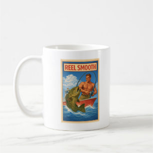 Mug Pêcheur de Poisson Lisse Rétro de Groupe Marin Poi