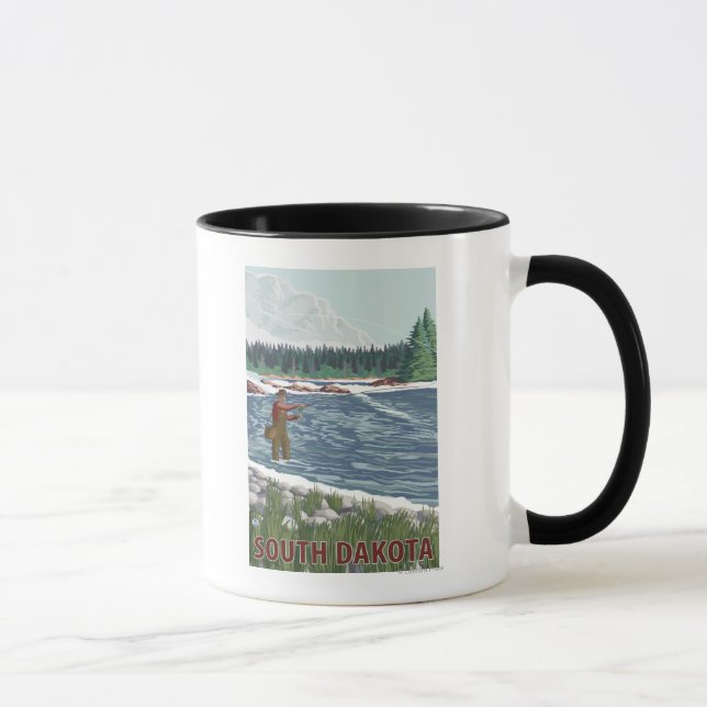 Mug Pêcheur de vol Dakota du Sud (Droite)