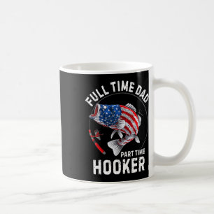 Mug Pêcheur Homme Drapeau Américain Vintage Papa À Ple