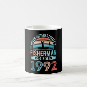 Mug Pêcheur né en 1992 Pêche 30e anniversaire Cadea