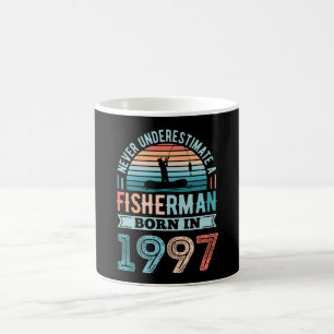 Mug Pêcheur né en 1997 Pêche 30e anniversaire Cadeau